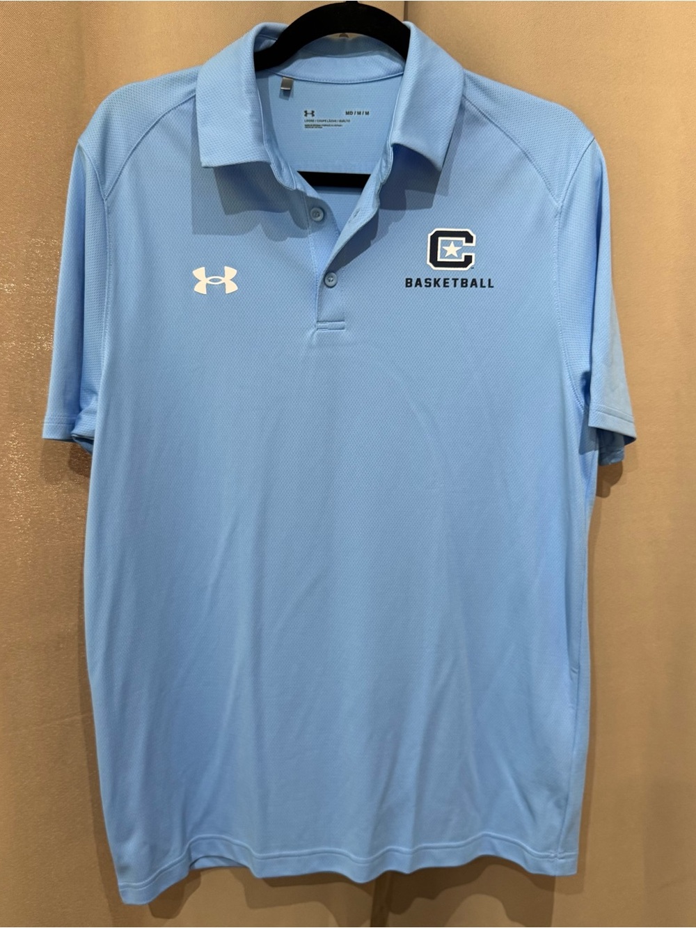 Under Armour Citadel College Men’s Basketball Team Sky Blue Polo – Player Gear